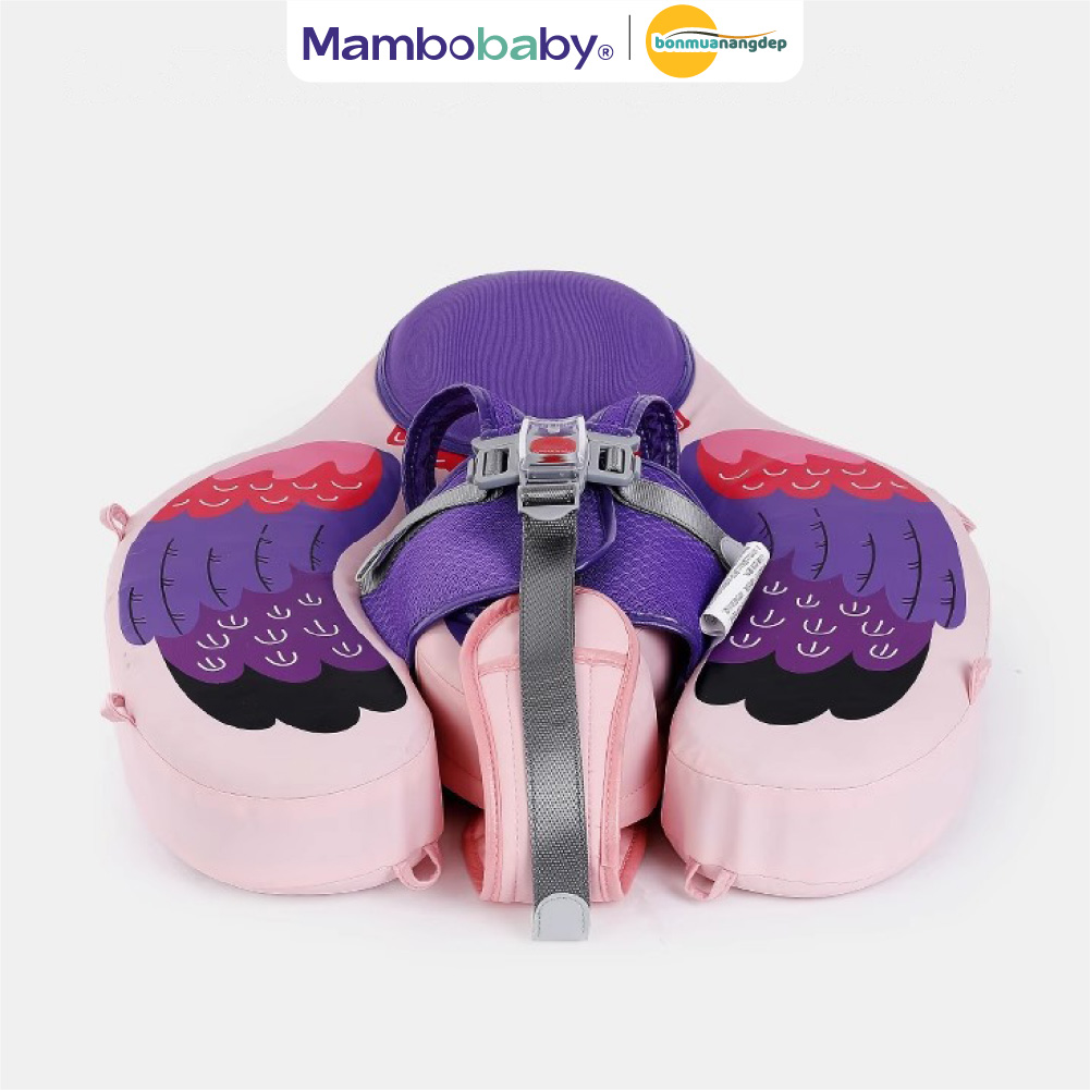Phao bơi cho bé Mambo Baby 3–24 tháng chống lật an toàn xốp Pearl Foam vỏ PU chống thấm