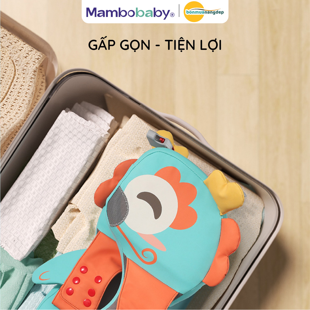 Phao bơi cho bé Mambo Baby 3 tháng – 6 tuổi | Kiểu nách vỏ PU chống thấm, gấp gọn dễ mang theo