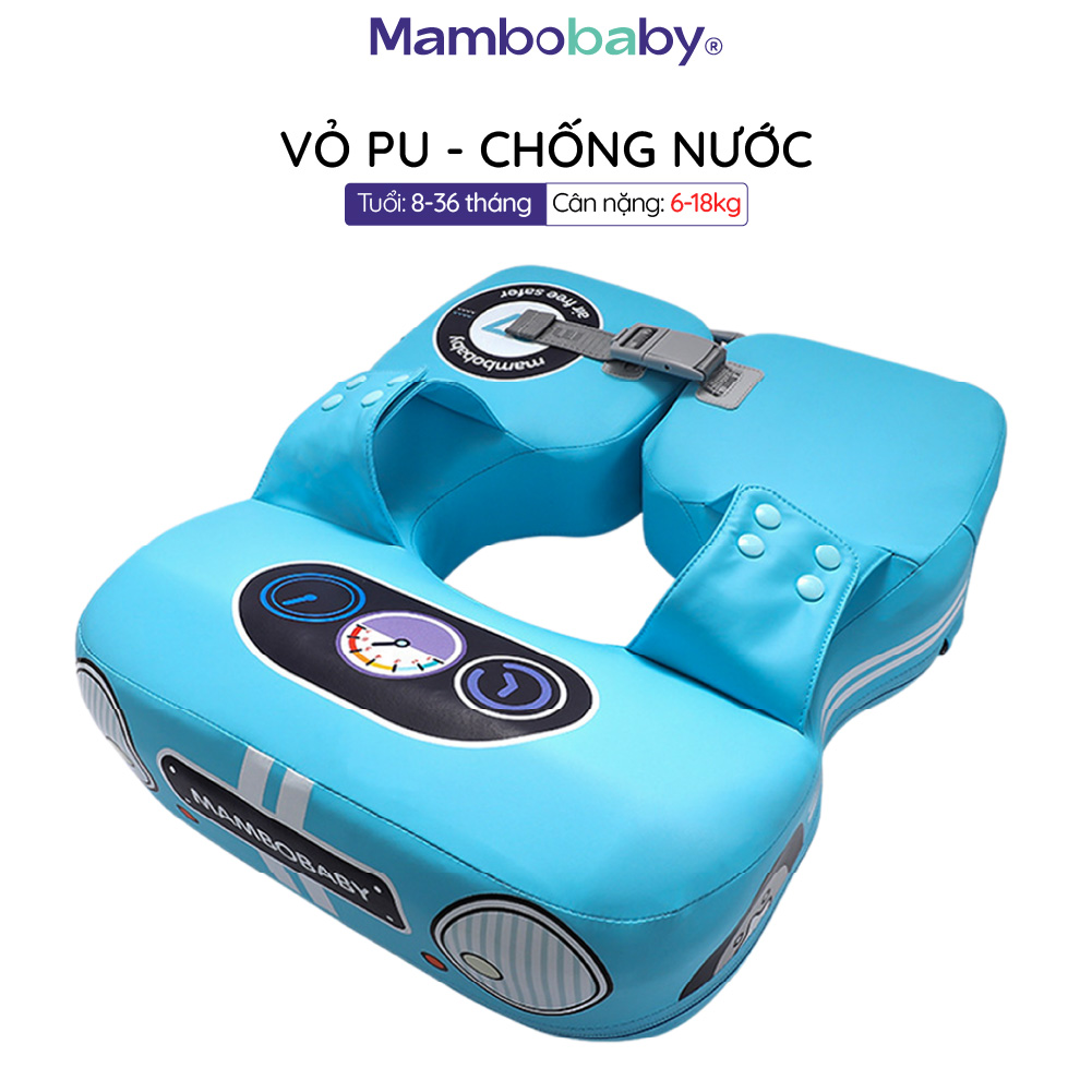 Phao bơi Nách Mambobaby cho bé  8-36 tháng, xốp Pearl Foam siêu bền, vỏ PU không thấm nước