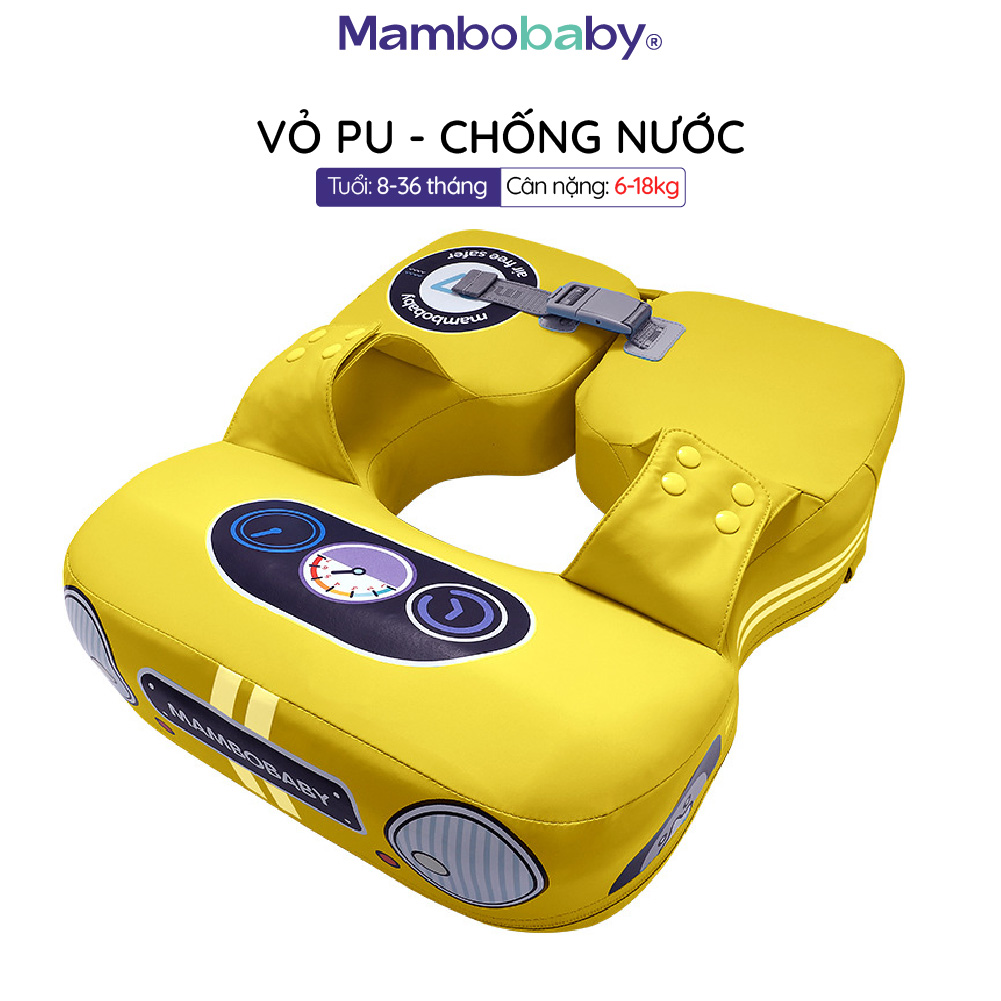 Phao bơi Nách Mambobaby cho bé  8-36 tháng, xốp Pearl Foam siêu bền, vỏ PU không thấm nước