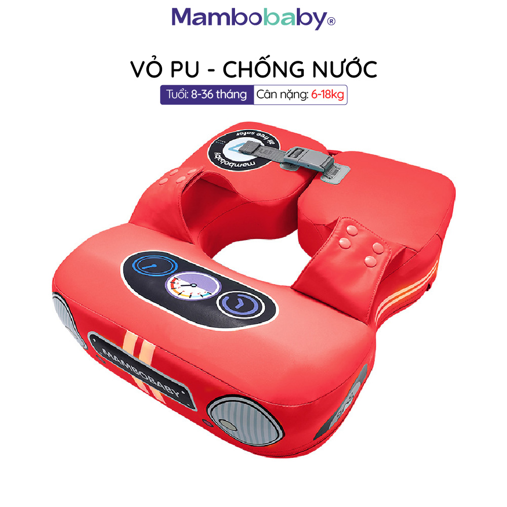 Phao bơi Nách Mambobaby cho bé  8-36 tháng, xốp Pearl Foam siêu bền, vỏ PU không thấm nước