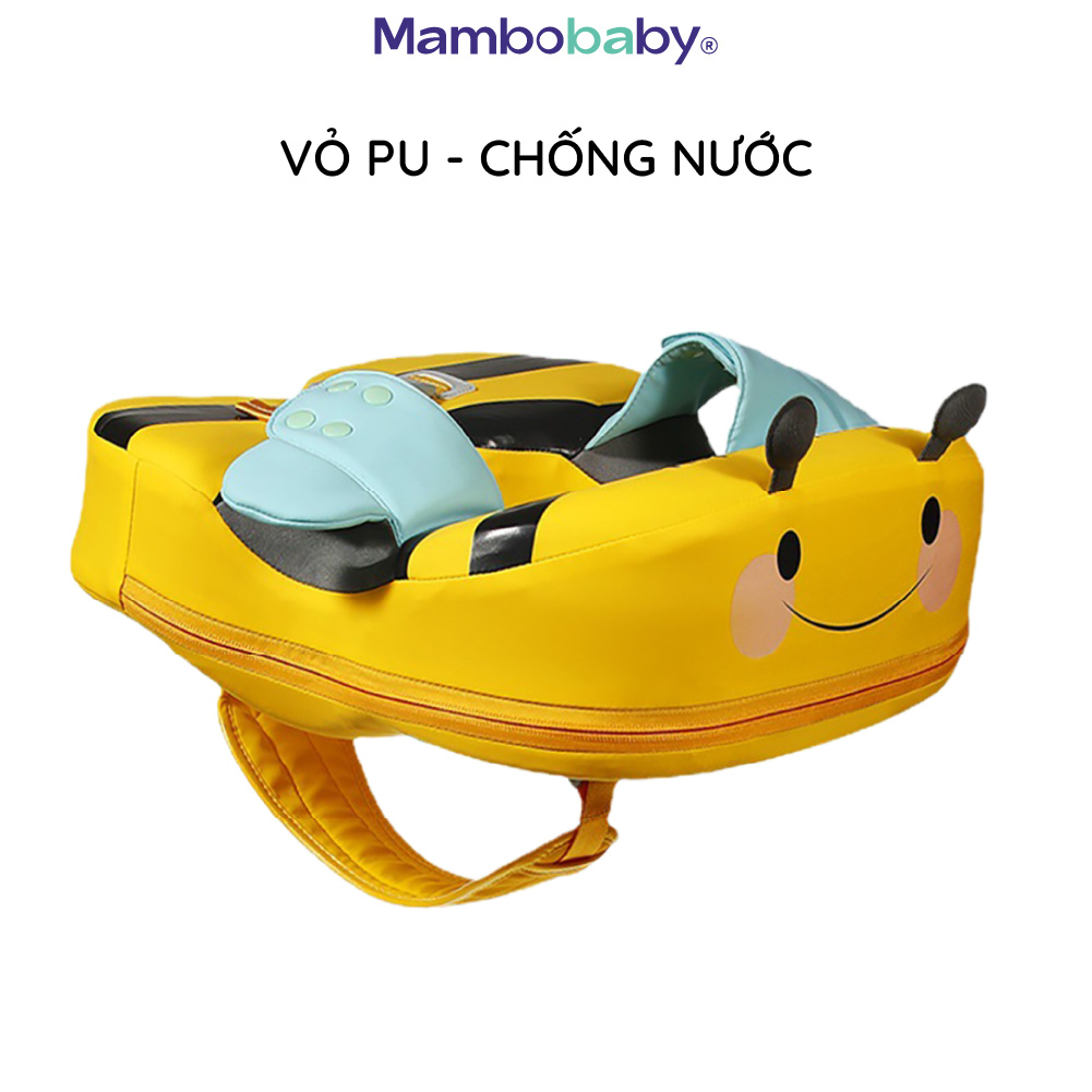 Phao nách Mambobaby cho bé từ 8 tháng đến 8 tuổi hình ong vàng xốp Pearl Foam siêu bền