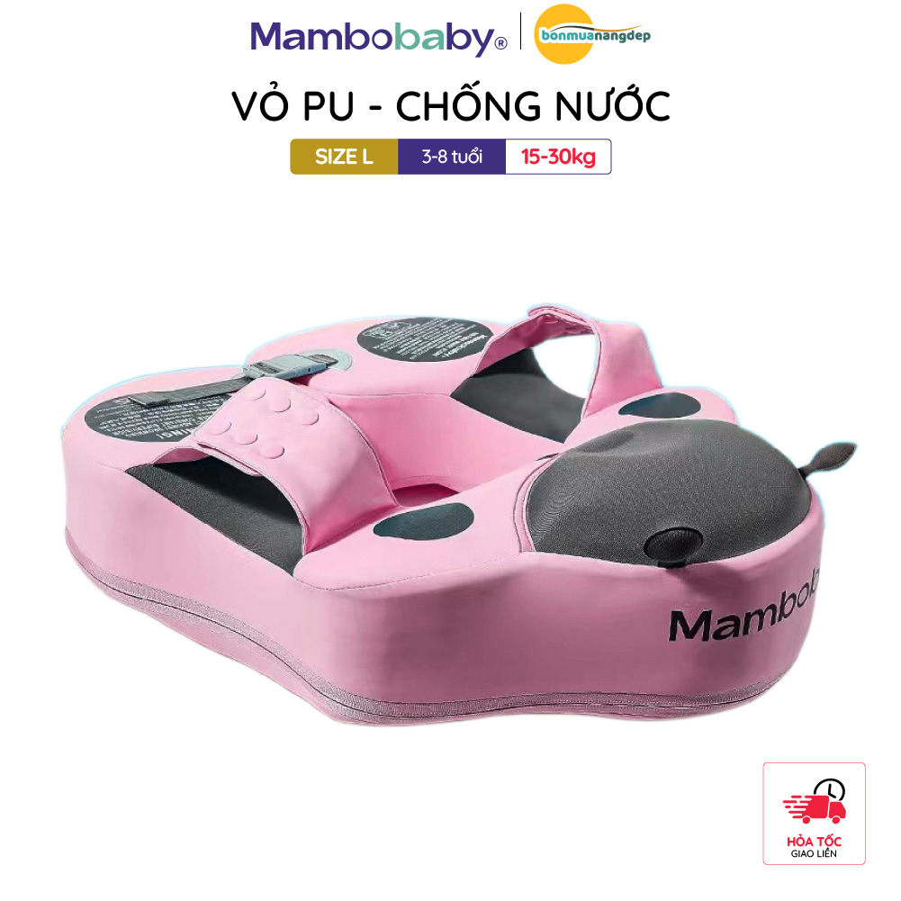 Phao bơi cho bé Mambobaby dạng nách hình con bọ rùa vỏ PU chống thấm nước