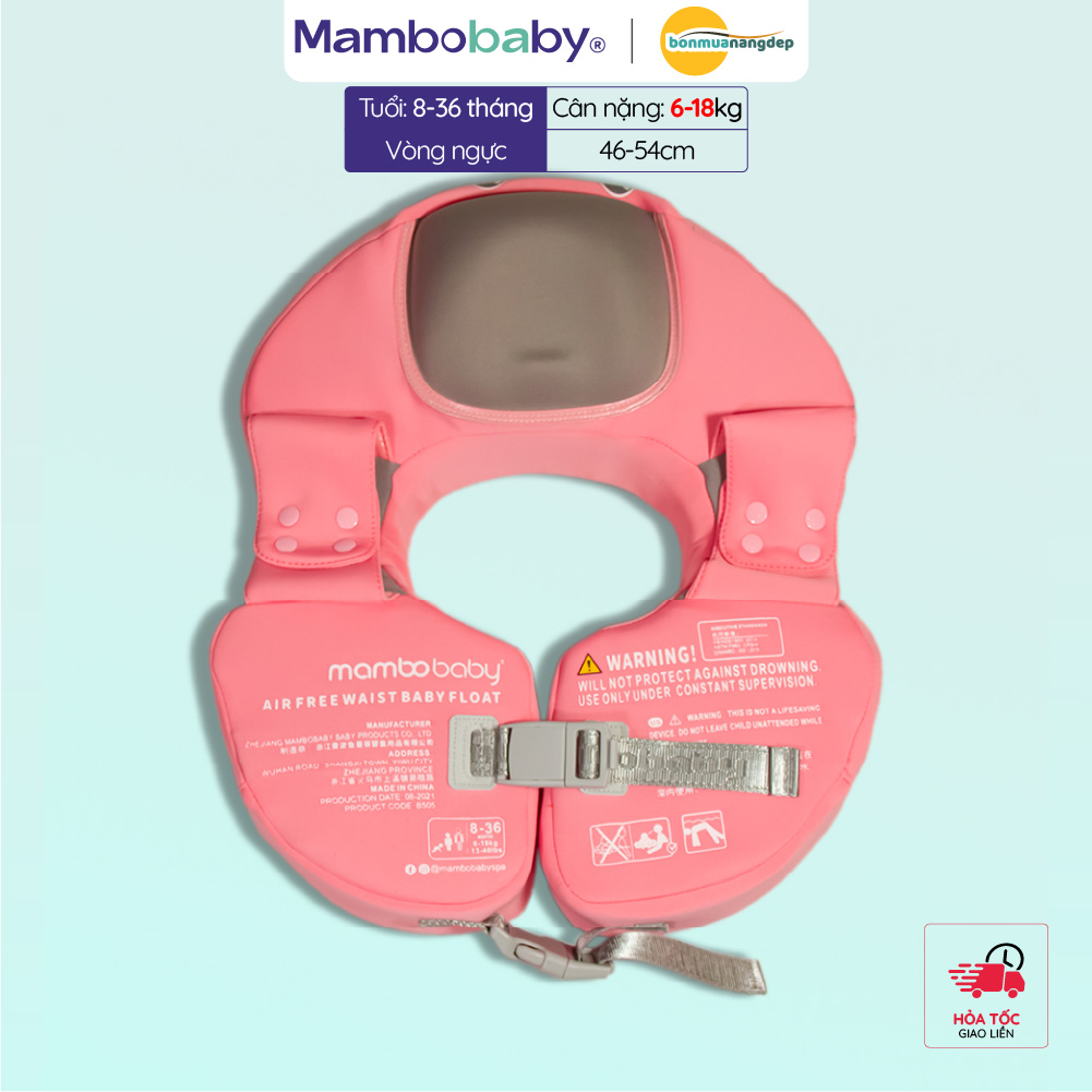 Phao bơi Nách Mambobaby cho bé từ 6 đến 18kg độ tuổi từ 8 đến 36 tháng