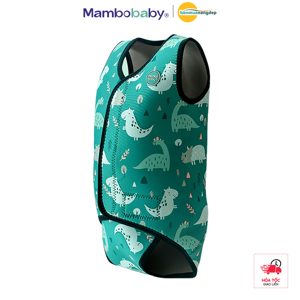 Áo bơi giữ nhiệt Mambobaby cho bé từ sơ sinh chất liệu cao su dày 3mm an toàn giữ ấm cho bé