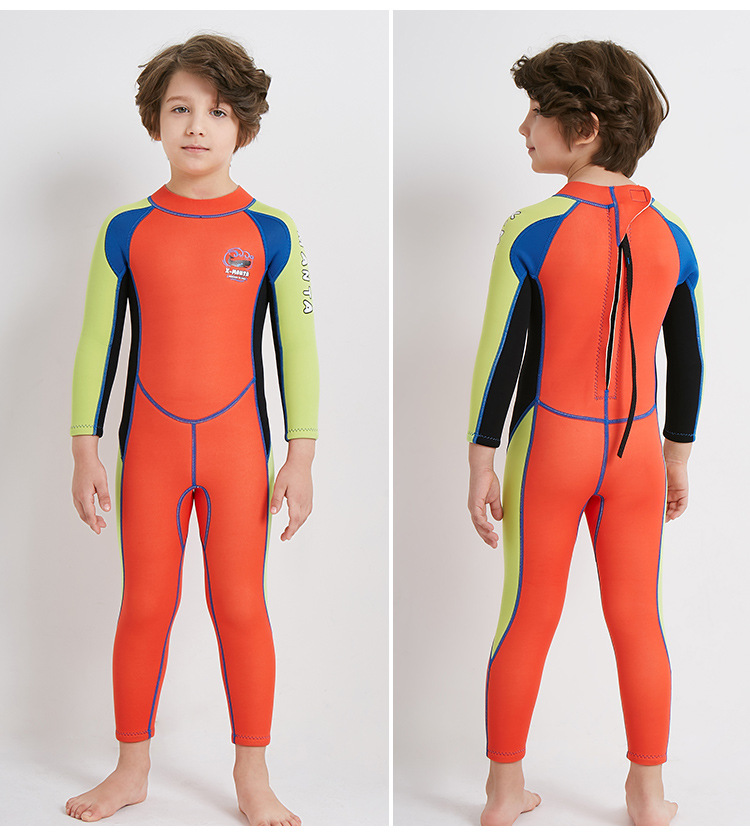 Đồ bơi giữ nhiệt bé trai Dive and Sail size 12-30kg Cao su dày 2.5mm giữ ấm ngăn tia UV