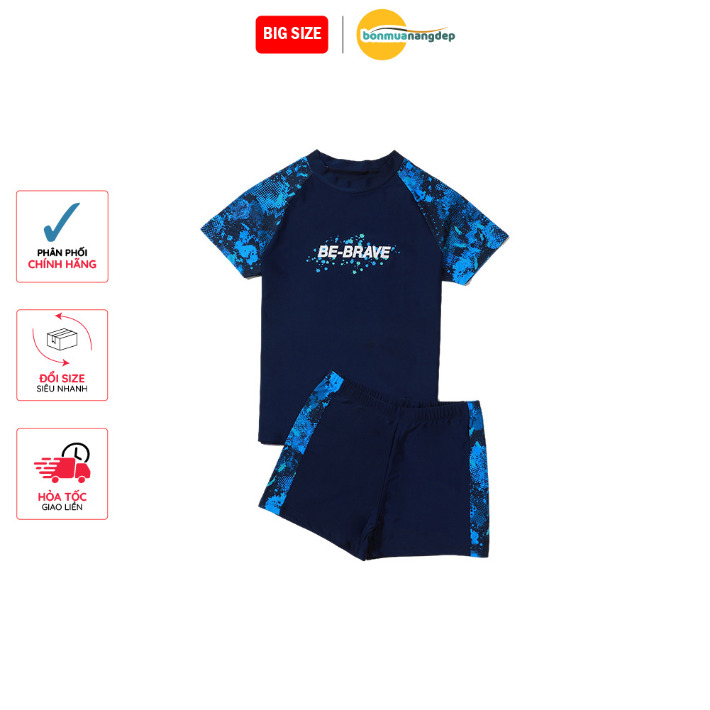 Đồ bơi bé trai tay ngắn quần ngắn Bigsize