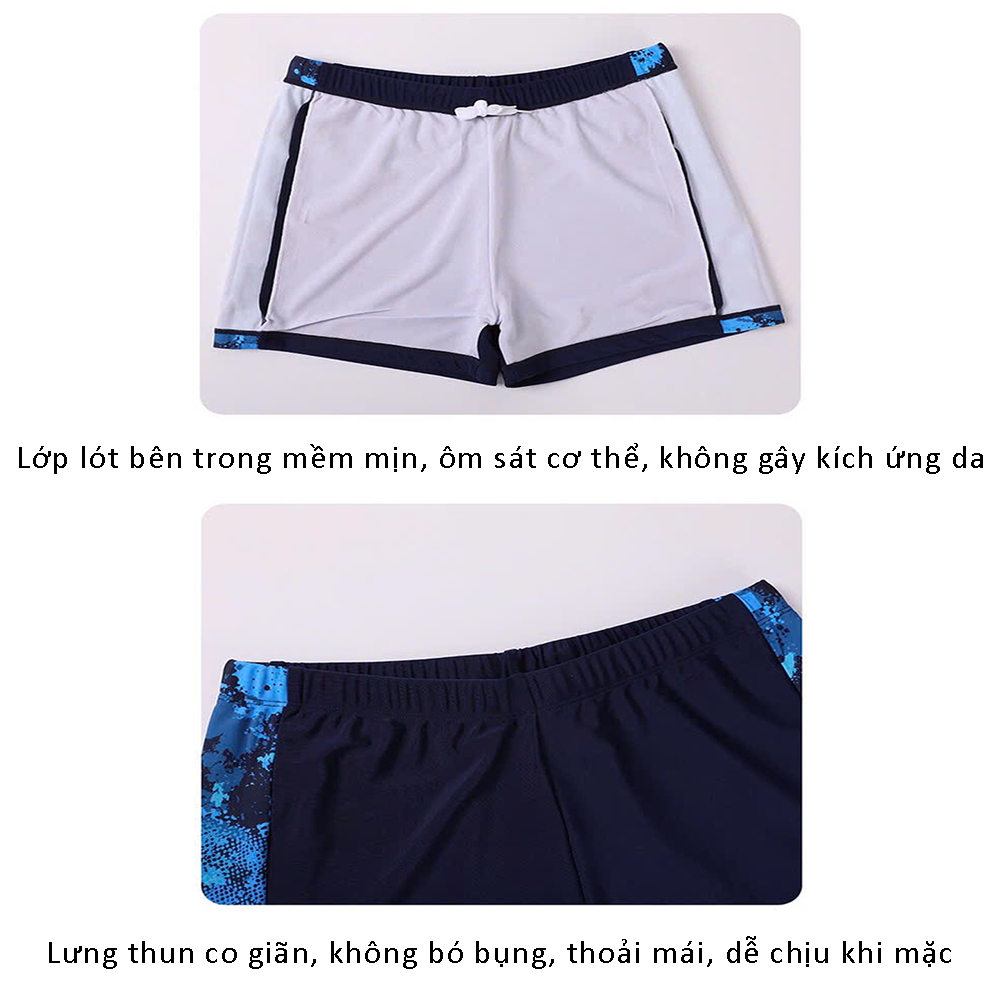 Bộ đồ bơi bé trai BIG SIZE tay dài quần ngắn Size cho bé từ 34-73kg