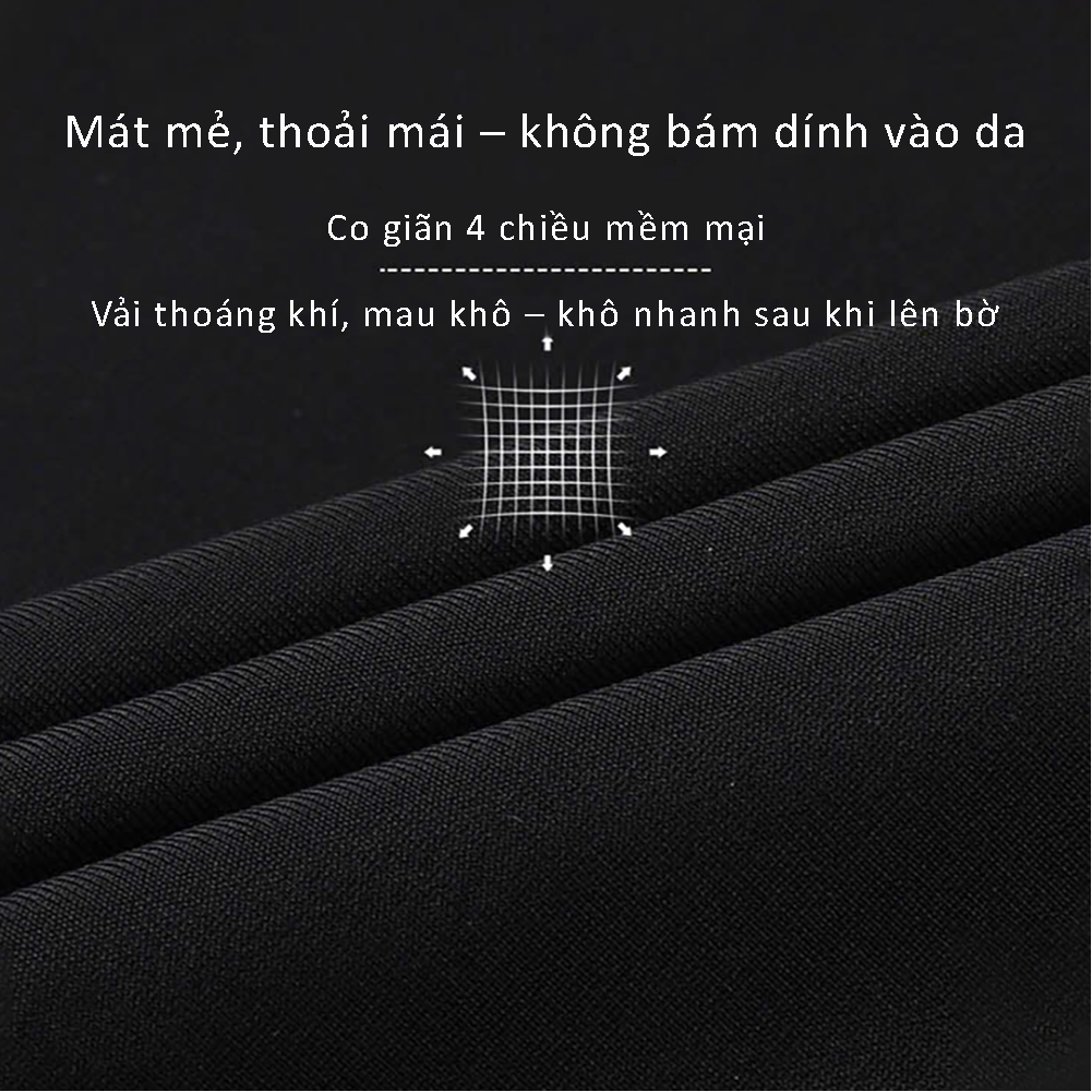 Bộ đồ bơi bé trai BIG SIZE tay dài quần ngắn kèm mũ Size từ 34-73kg