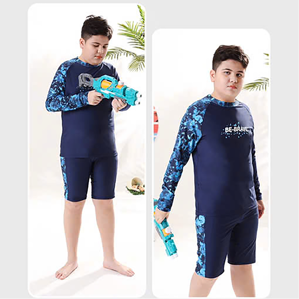 Bộ đồ bơi bé trai BIG SIZE tay dài quần ngắn Size cho bé từ 34-73kg