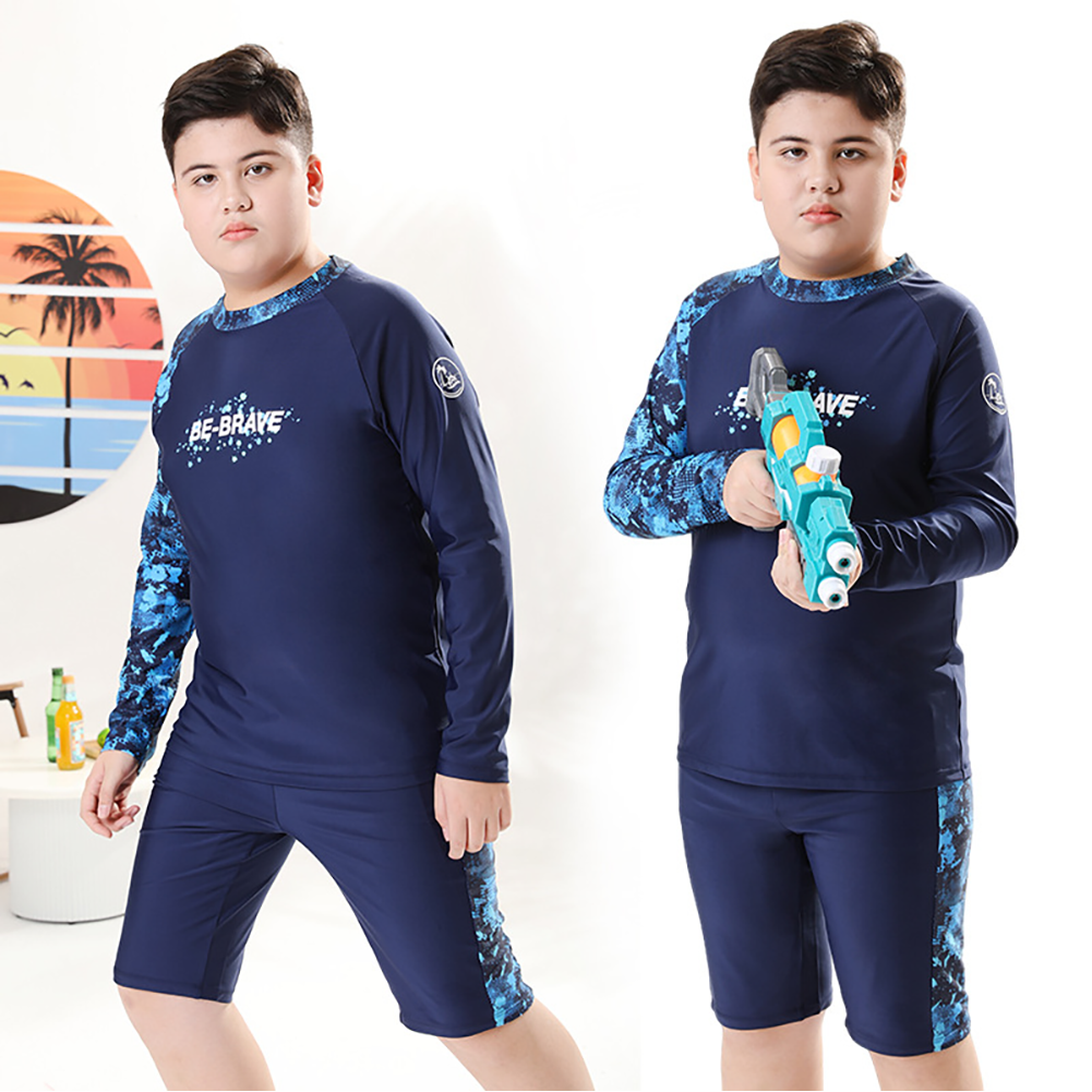 Bộ đồ bơi bé trai BIG SIZE tay dài quần ngắn Size cho bé từ 34-73kg