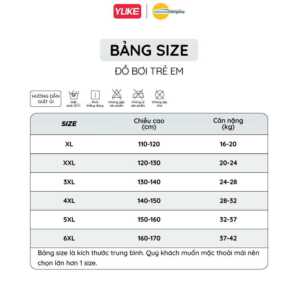 Đồ bơi bé trai YUKE tay dài quần dài phối quần đùi kín đáo chống nắng hiệu quả mới 2026 YY7243