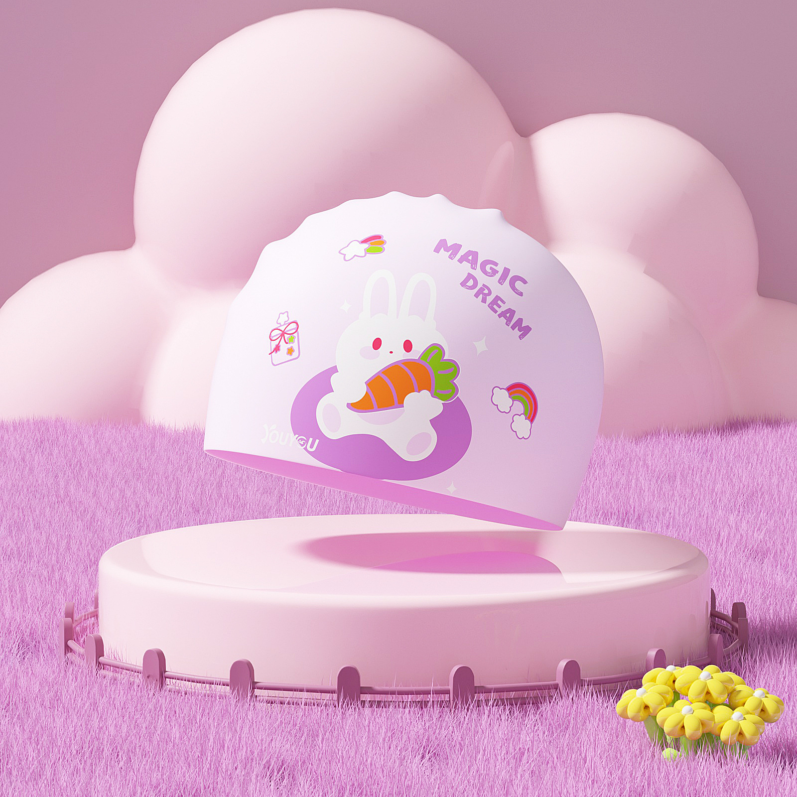 Nón bơi Sillicon You You cho trẻ em