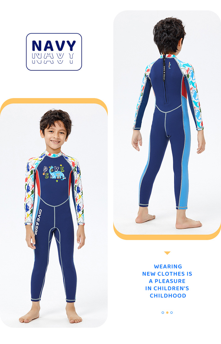 Đồ Bơi Giữ Nhiệt bé trai Dive and Sail size 12-30kg Cao su dày 2mm giữ ấm