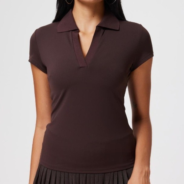 Áo picklebal, áo thể thao cổ V thoáng mát, co giãn đàn hồi 4 chiều