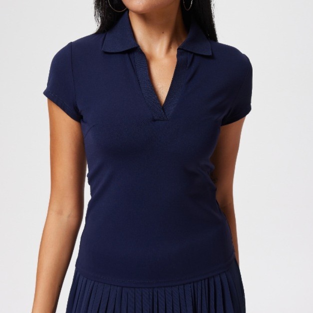 Áo picklebal, áo thể thao cổ V thoáng mát, co giãn đàn hồi 4 chiều