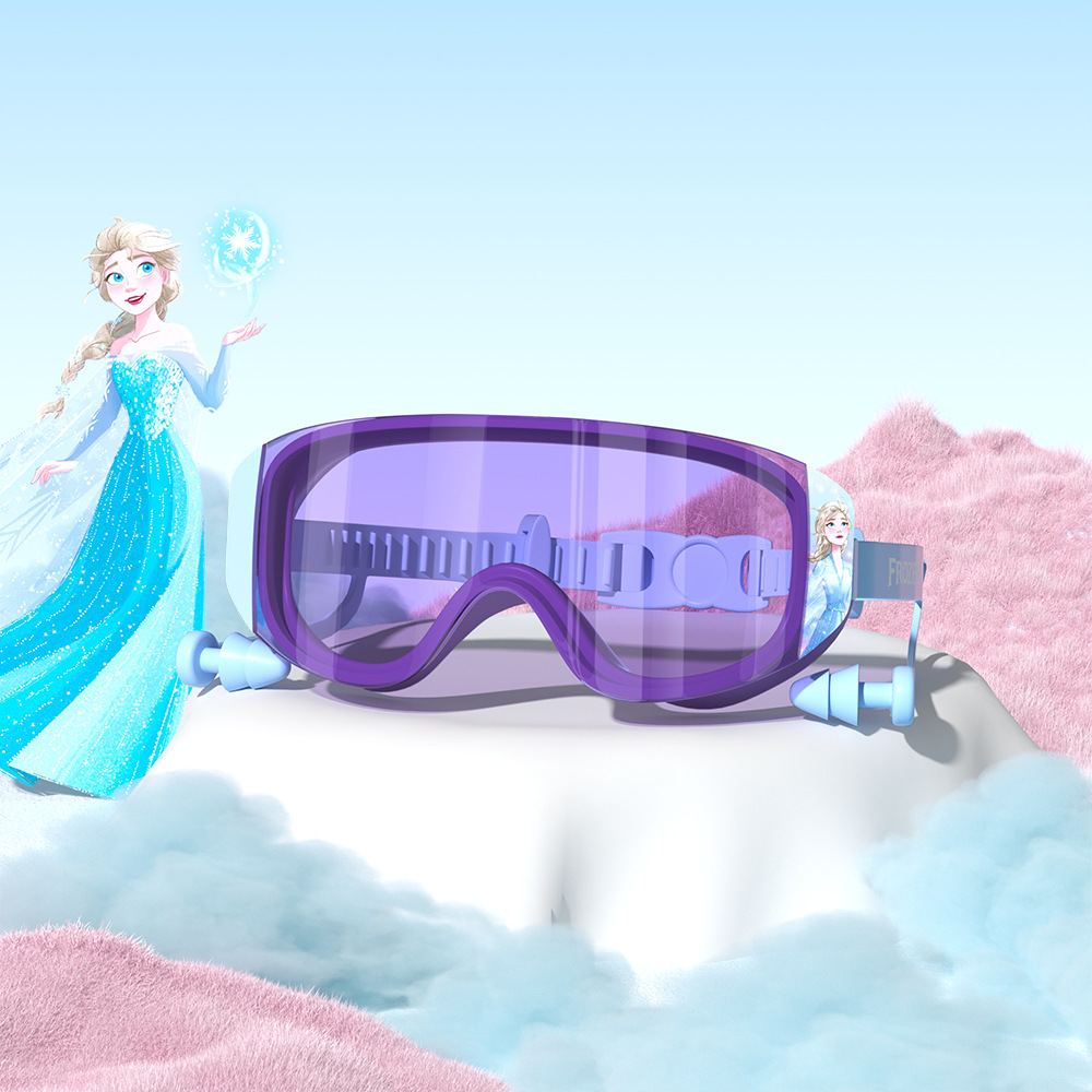 Kính bơi góc nhìn rộng hoạ tiết Elsa Marvel phù hợp cho bé gái và trai từ 18kg trở lên