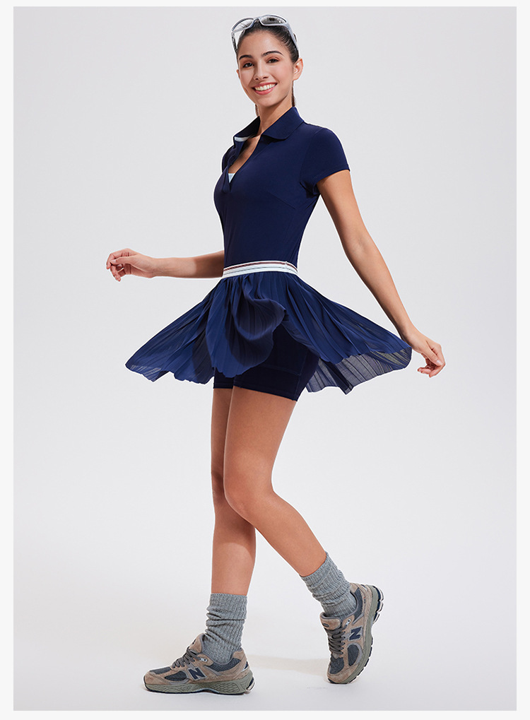 Áo picklebal, áo thể thao cổ V thoáng mát, co giãn đàn hồi 4 chiều