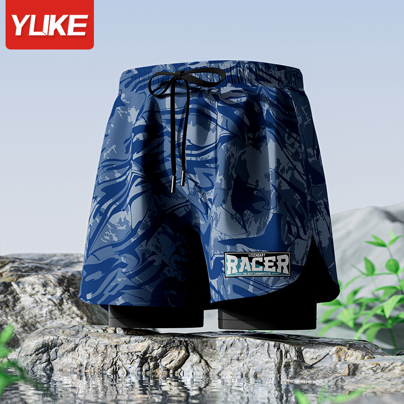 Quần bơi nam YK12 đi biển 2 lớp kiểu dáng thể thao