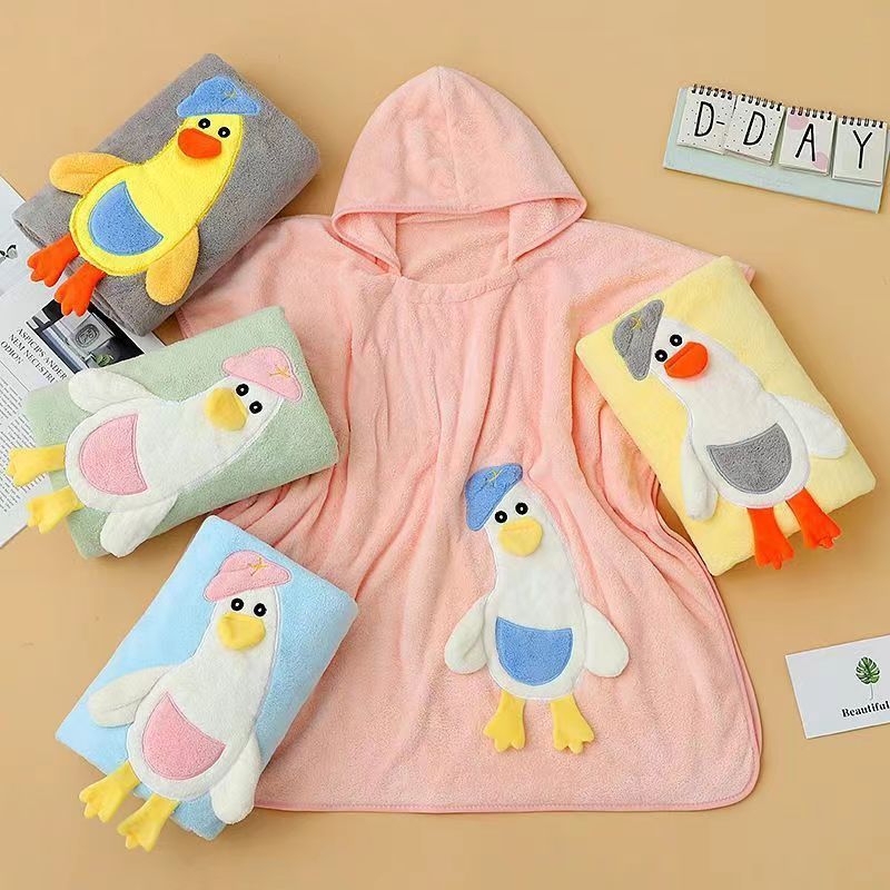 Khăn choàng tắm đi biển, đi bơi chống lạnh cho bé khi lên bờ kích thước 70*140cm