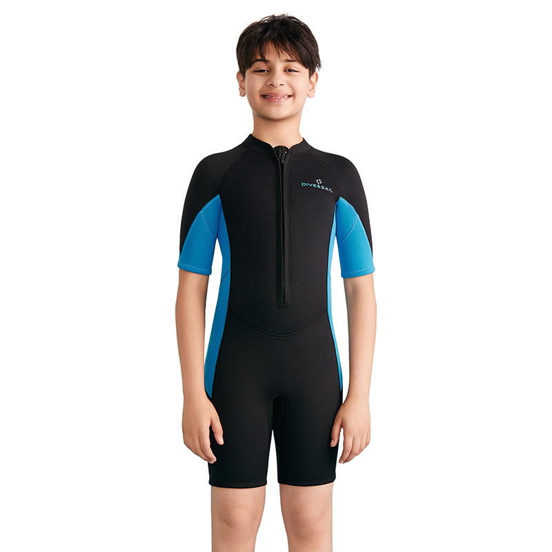 Đồ bơi giữ nhiệt bé trai size Lớn Dive and Sail tay ngắn M165627