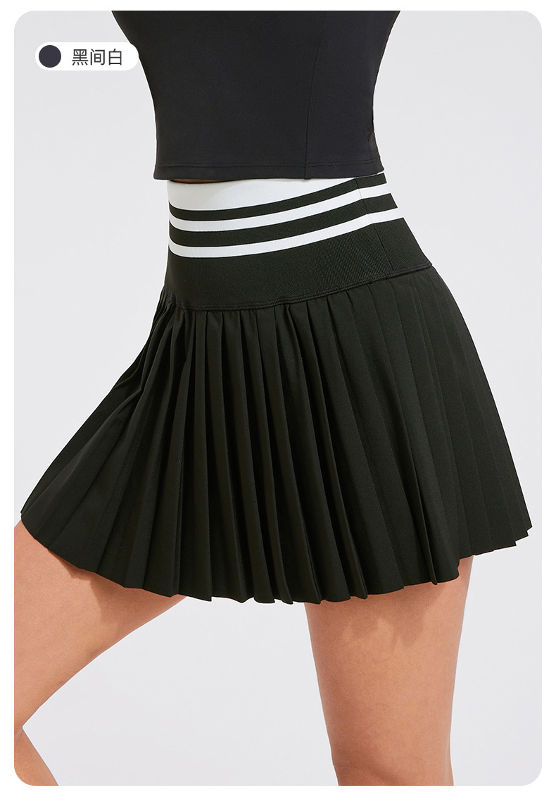 Váy picklebal xếp li, váy thể thao xếp li kín đáo chống lộ hông quần đùi bên trong phối lưng bản lớn