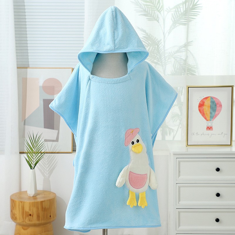 Khăn choàng tắm đi biển, đi bơi chống lạnh cho bé khi lên bờ kích thước 70*140cm