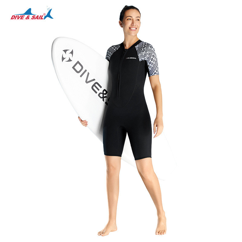 Đồ bơi lặn giữ nhiệt người lớn Dive and Sail cho Nữ chất liệu cao su dày 3mm giữ ấm