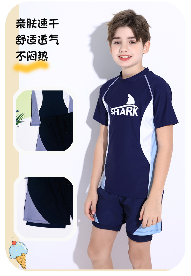 Đồ bơi bé trai size ĐẠI quần đùi 2 lớp che chắn tốt | Đồ bơi thiếu niên nam kín đáo