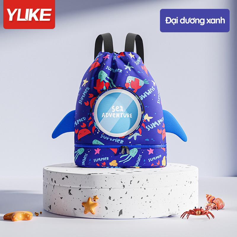 Túi đựng đồ bơi đồ ướt có ngăn chống nước riêng biệt hiệu Y hình in 4D ngộ nghĩnh đáng yêu cho bé RH22015