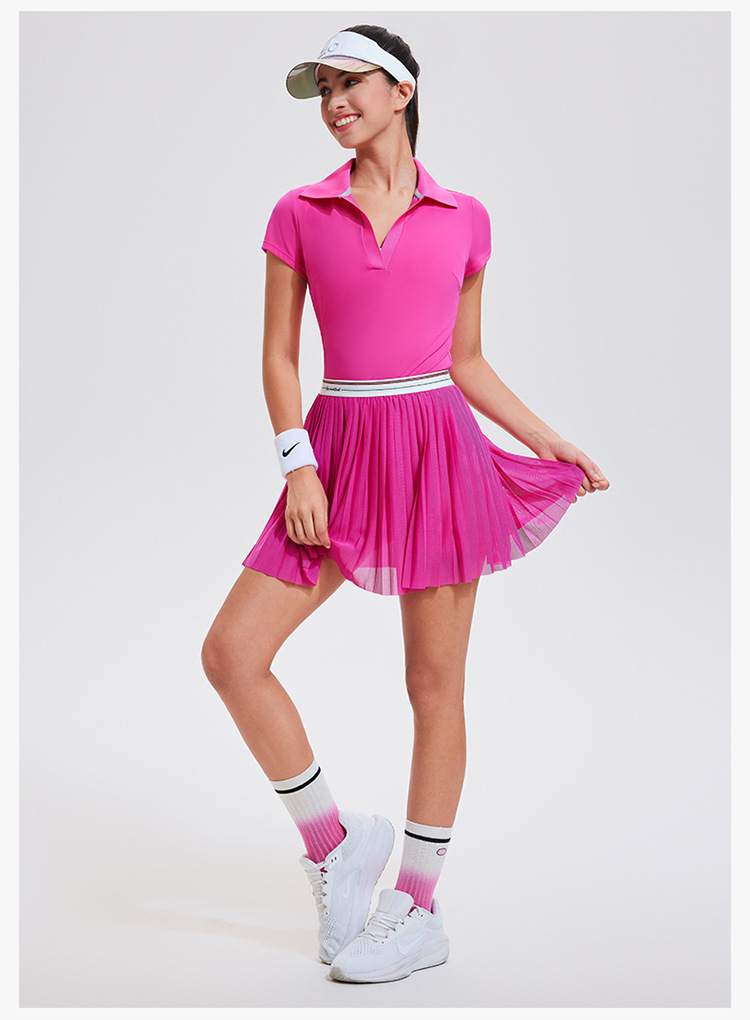 Áo picklebal, áo thể thao cổ V thoáng mát, co giãn đàn hồi 4 chiều