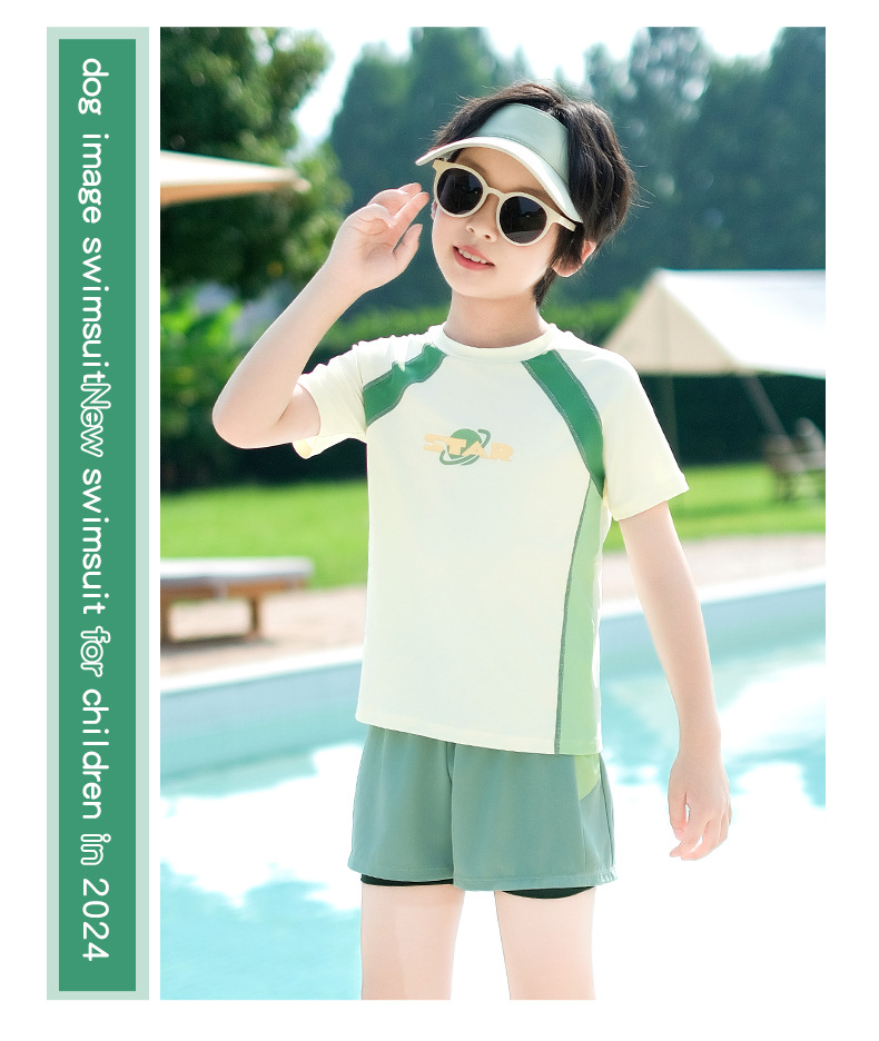 Đồ bơi bé trai YUKE quần đùi 2 lớp trẻ trung năng động star