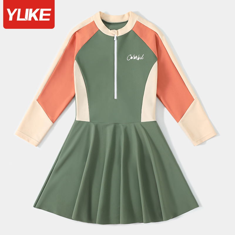 Đồ bơi bé gái chân váy YUKE YY2362