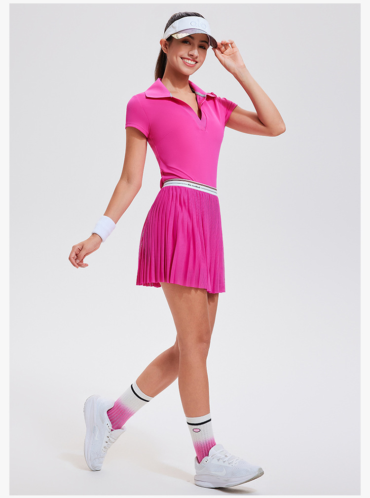 Áo picklebal, áo thể thao cổ V thoáng mát, co giãn đàn hồi 4 chiều