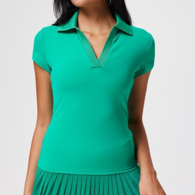 Áo picklebal, áo thể thao cổ V thoáng mát, co giãn đàn hồi 4 chiều