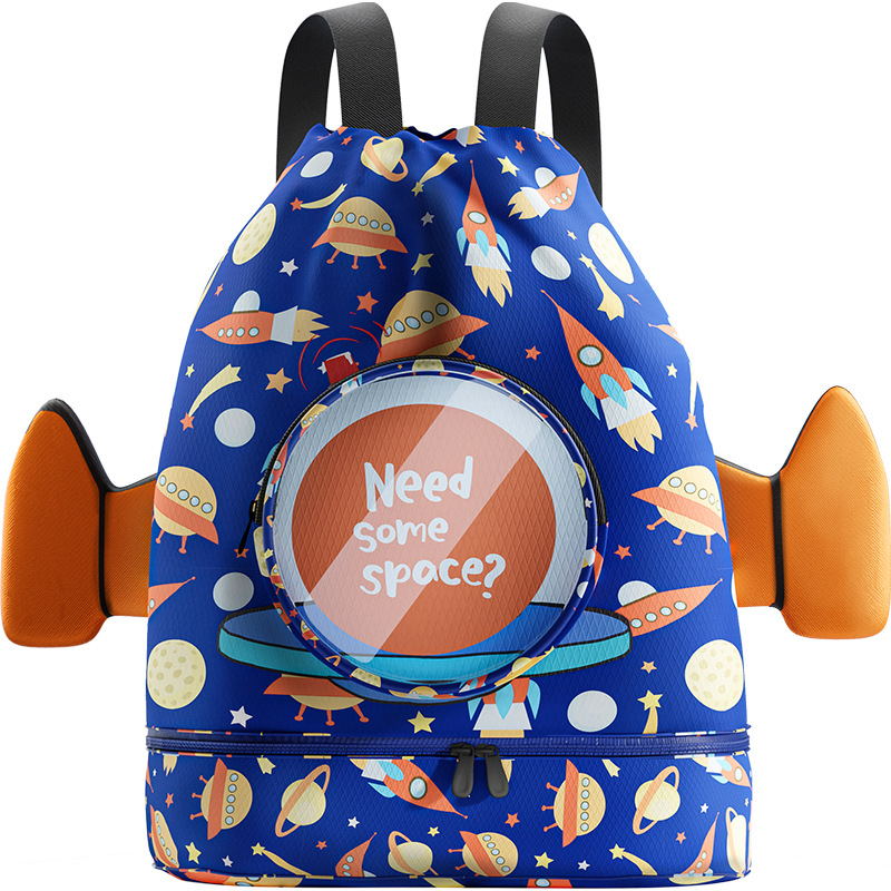 Túi đựng đồ bơi đồ ướt có ngăn chống nước riêng biệt hiệu Y hình in 4D ngộ nghĩnh đáng yêu cho bé RH22015