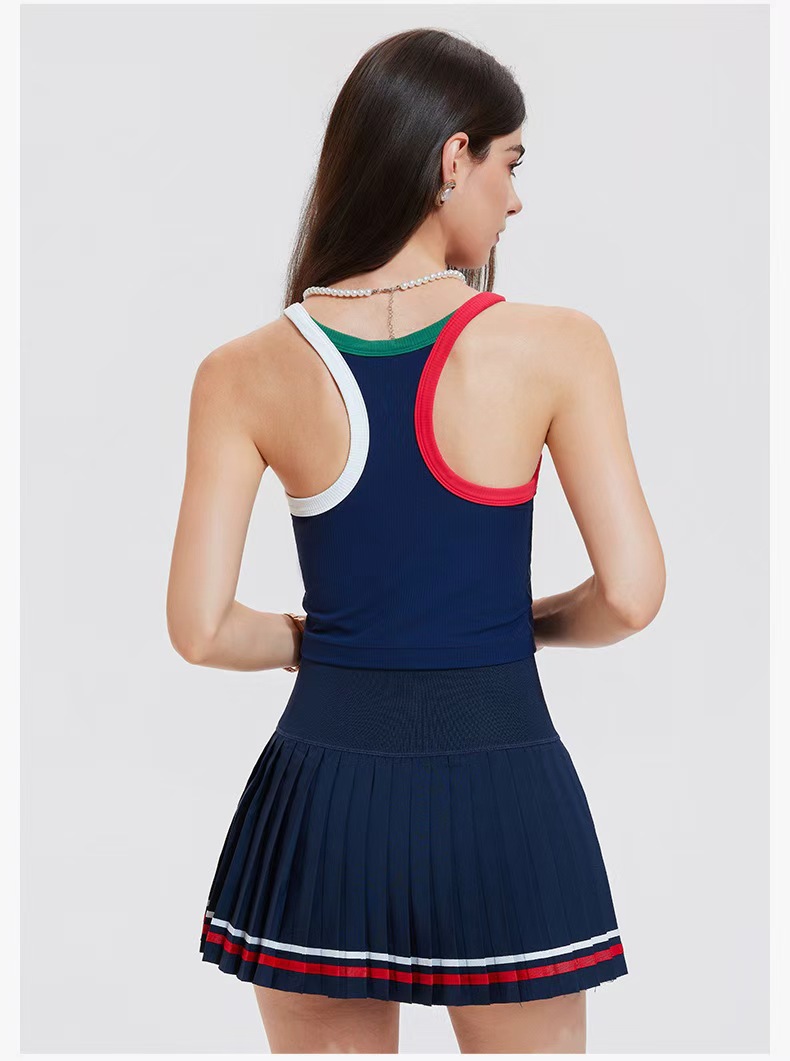 Áo 2 dây picklebal, tennis, thể thao thoáng mát có sẵn đệm ngực chất thun mát rượu dày dặn co giãn 4 chiều