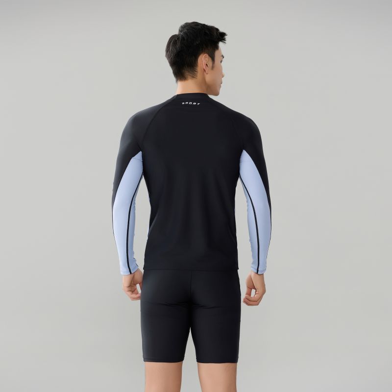 Đồ bơi nam tay dài, quần 2 lớp chống nắng phong cách hàn quốc