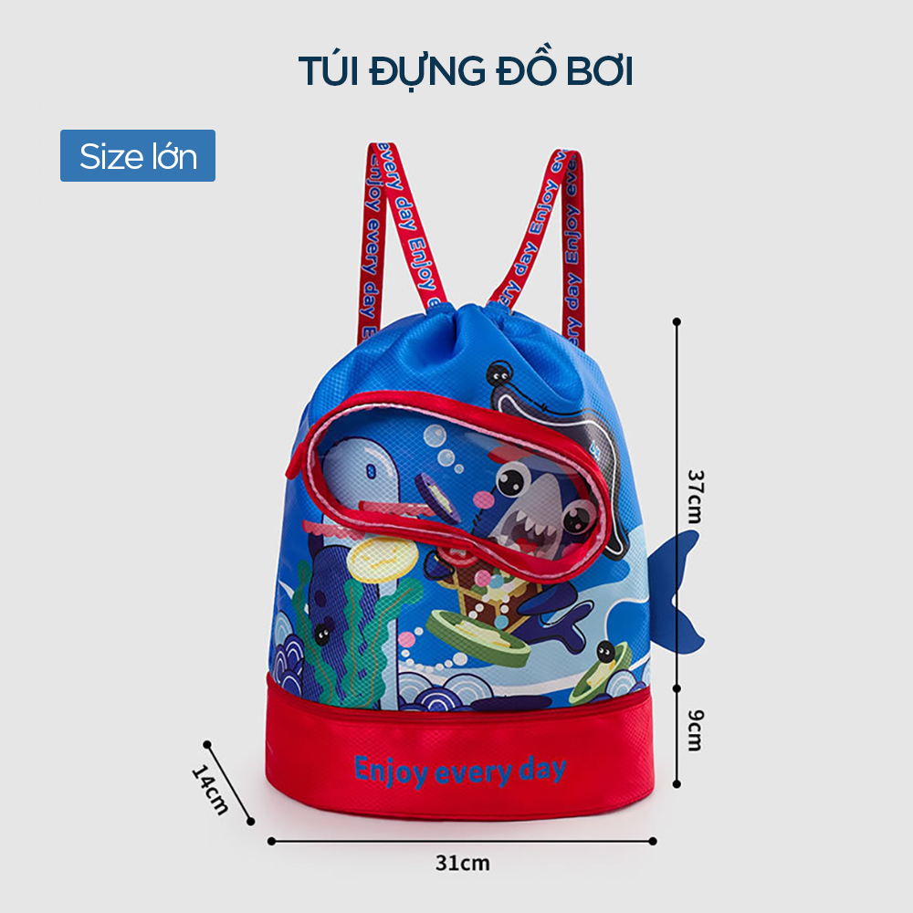 Túi đựng đồ bơi trẻ em Balo Túi Shishi