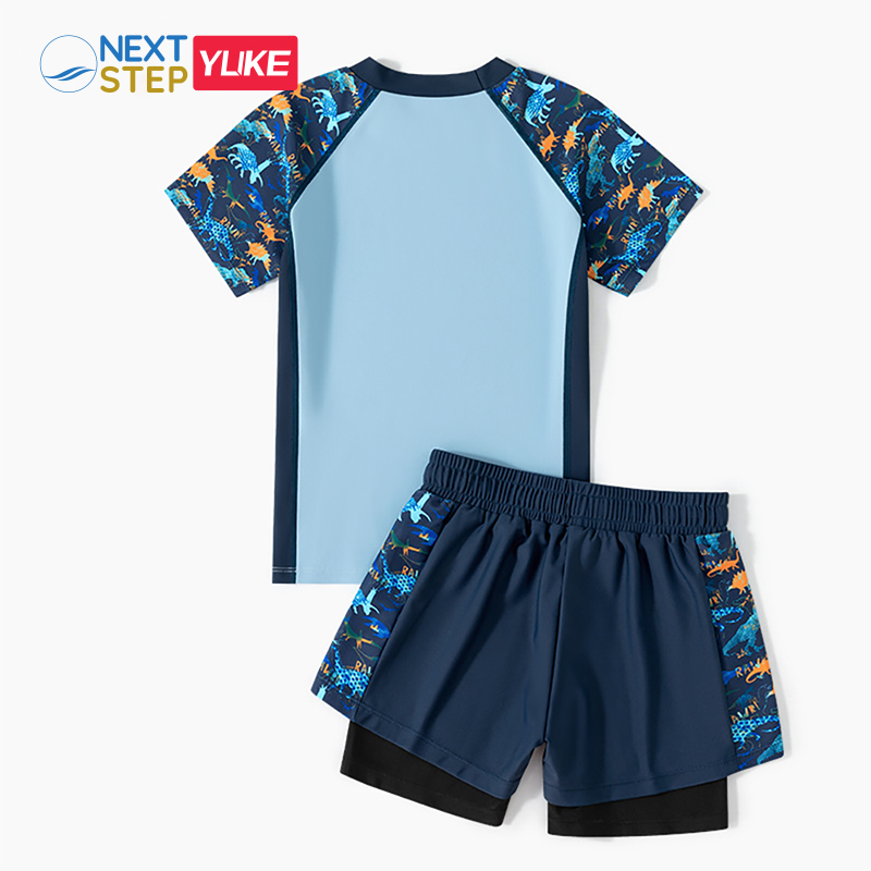 Đồ bơi bé trai YUKE tay ngắn quần 2 lớp, chất vải mềm mại YY20
