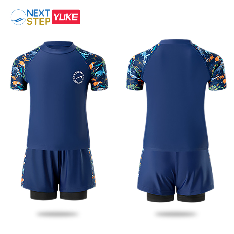 Đồ bơi bé trai YUKE tay ngắn quần 2 lớp, chất vải mềm mại YY20