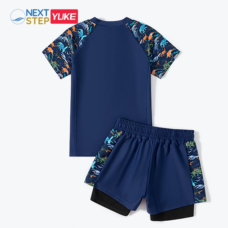 Đồ bơi bé trai YUKE tay ngắn quần 2 lớp, chất vải mềm mại YY20