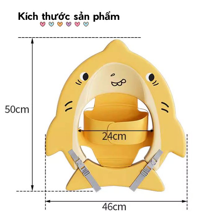 Phao bơi cho bé sơ sinh Voutdoing 3–12 tháng, chống lật an toàn, xốp Foam, vải 3D nhanh khô, 3 màu dễ thương