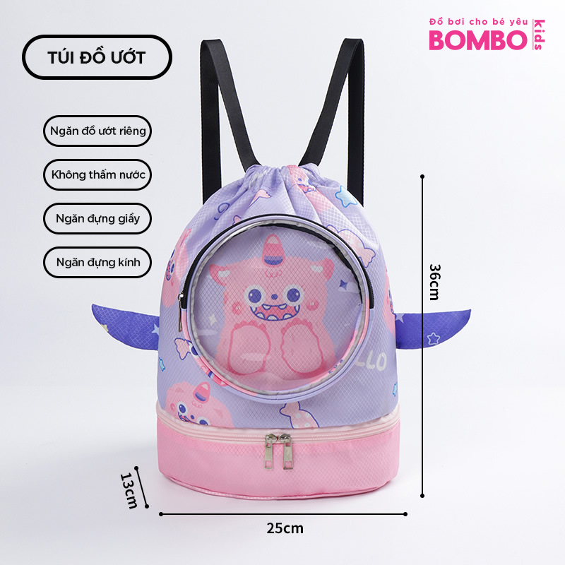 Túi đựng đồ bơi trẻ em Balo Túi Shishi 4 ngăn