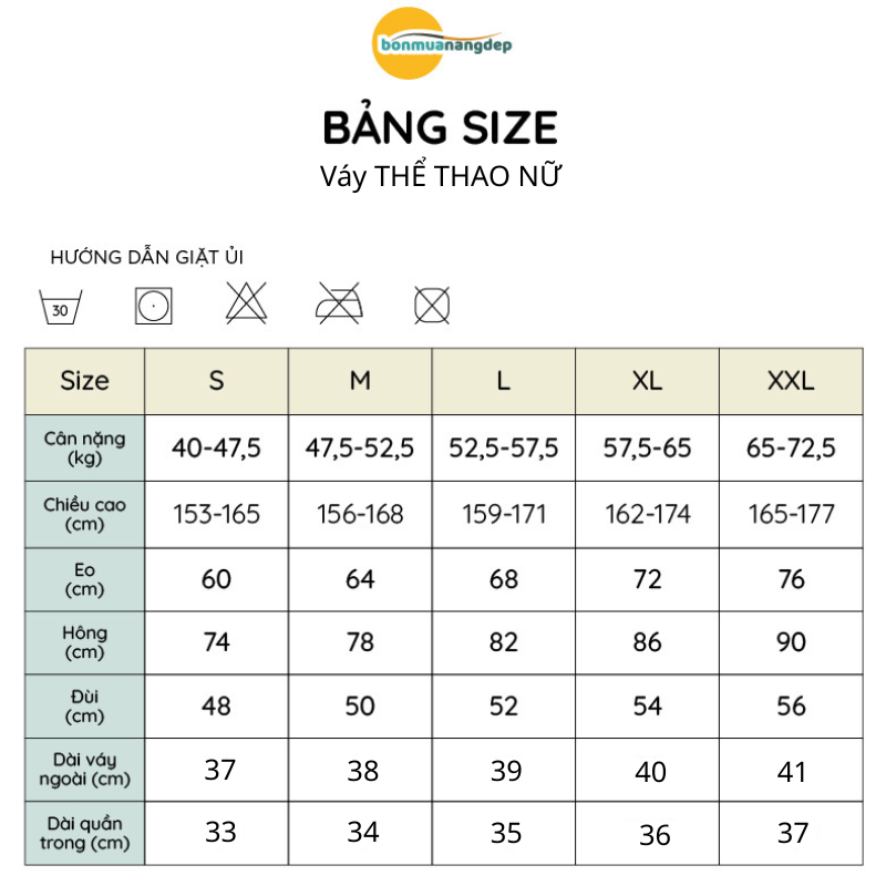 Chân váy thể thao nữ pickleball, tennis 2 lớp - Xếp ly sau cá tính