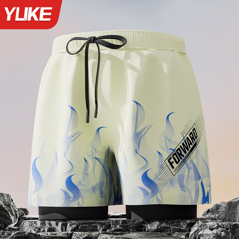 Quần bơi nam YK12 đi biển 2 lớp kiểu dáng thể thao