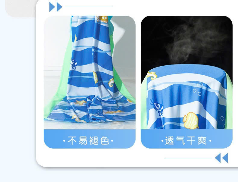 Đồ bơi liền thân bé trai họa tiết đại dương tay ngắn, khóa kéo trước tiện lợi – Hiệu YUKE