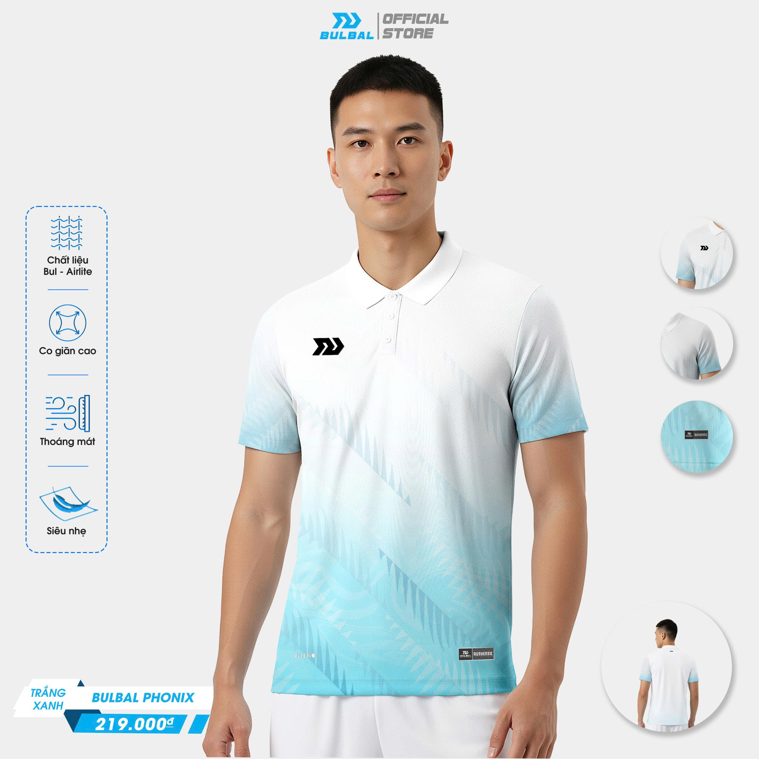 Áo picklebal nam, áo thể thao nam cổ tròn Tricryst năng động thời trang co giãn 4 chiều thấm hút mồ hôi