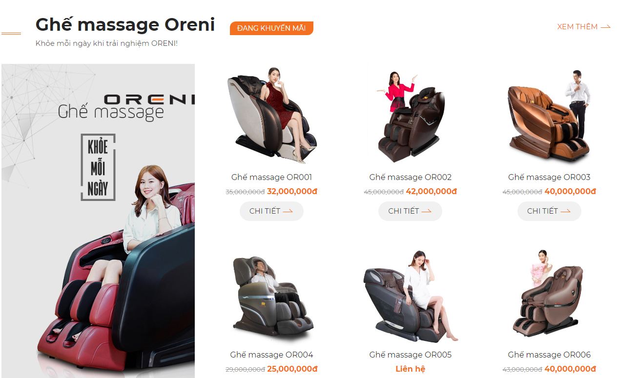 Oreni đang dần khẳng định được thương hiệu của mình trên thị trường