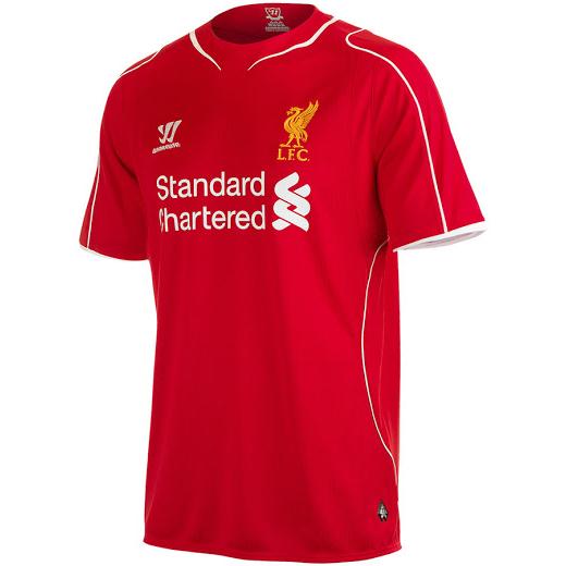 Quần áo Liverpool sân nhà 2014